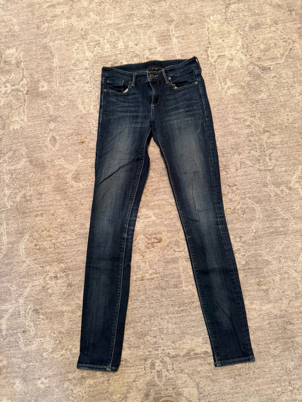 Lucky Brand Stella Skinny Women's Dark Wash Skinny Jeans 2/26 LONG EUC